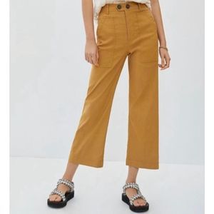 Maeve Wide-Leg Cropped Pants 12
